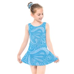 Pop Sky Kids  Skater Dress Swimsuit by ArtByAmyMinori