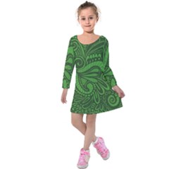 Natural Universe Kids  Long Sleeve Velvet Dress by ArtByAmyMinori