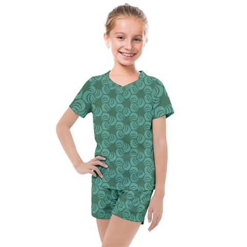 Layered Knots Kids  Mesh Tee And Shorts Set by ArtByAmyMinori