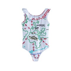 Atw Clr 2 Atw Pro Kids  Frill Swimsuit