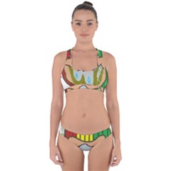 Theconnect Cross Back Hipster Bikini Set