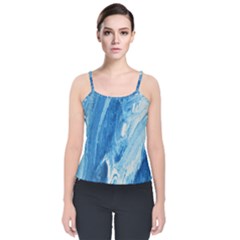 Water Velvet Spaghetti Strap Top