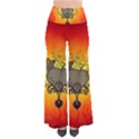 Wonderful Heart With Butterflies And Floral Elements So Vintage Palazzo Pants View1