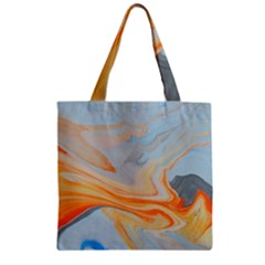 Fire Spear Zipper Grocery Tote Bag by WILLBIRDWELL