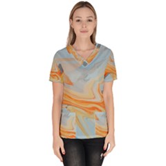 Fire Spear Women s V-neck Scrub Top by WILLBIRDWELL