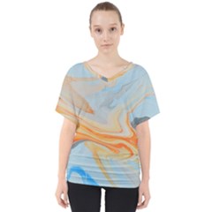 Fire Spear V-neck Dolman Drape Top by WILLBIRDWELL