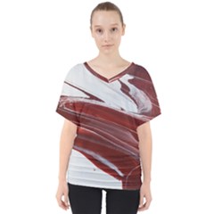 Ruby Pillars V-neck Dolman Drape Top