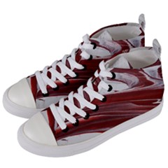 Ruby Pillars Women s Mid-top Canvas Sneakers by WILLBIRDWELL