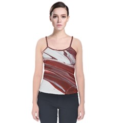 Ruby Pillars Velvet Spaghetti Strap Top