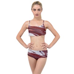 Ruby Pillars Layered Top Bikini Set