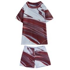 Ruby Pillars Kids  Swim Tee And Shorts Set