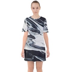 Space Drift 2 Sixties Short Sleeve Mini Dress by WILLBIRDWELL