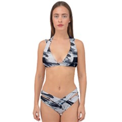 Space Drift 2 Double Strap Halter Bikini Set