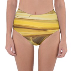 Sand Man Reversible High-waist Bikini Bottoms by WILLBIRDWELL