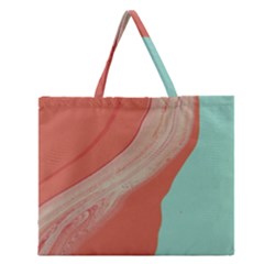 Clay And Water Zipper Large Tote Bag