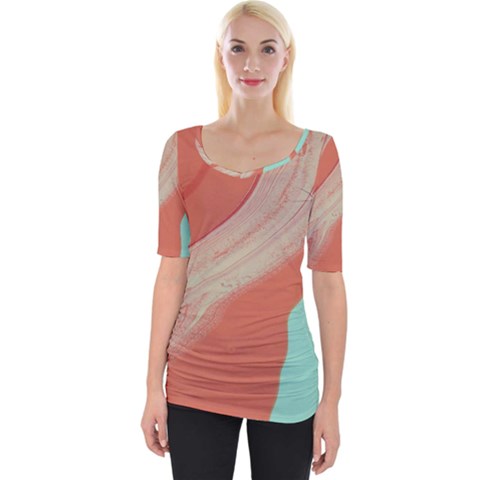 Clay And Water Wide Neckline Tee by WILLBIRDWELL