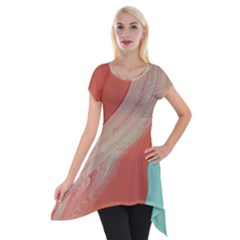 Clay And Water Short Sleeve Side Drop Tunic by WILLBIRDWELL