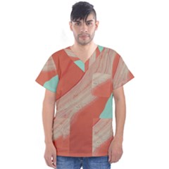 Clay And Water Men s V-neck Scrub Top