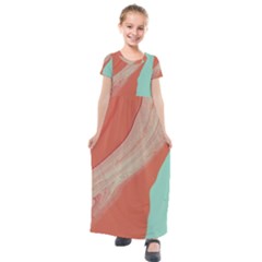 Clay And Water Kids  Short Sleeve Maxi Dress by WILLBIRDWELL