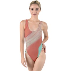 Clay And Water High Leg Strappy Swimsuit