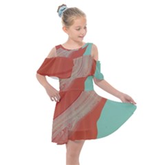 Clay And Water Kids  Shoulder Cutout Chiffon Dress