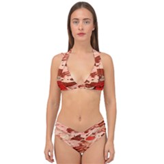 Acid Rain Double Strap Halter Bikini Set