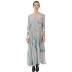 Diamond Mountain Button Up Boho Maxi Dress