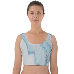 Diamond Mountain Velvet Crop Top