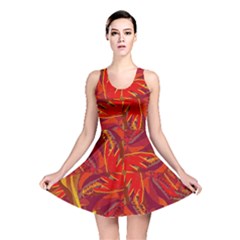 Colorful Abstract Ethnic Style Pattern Reversible Skater Dress by dflcprints