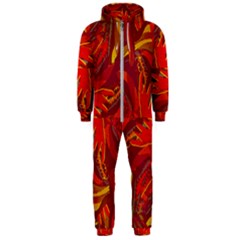 Colorful Abstract Ethnic Style Pattern Hooded Jumpsuit (men)  by dflcprints