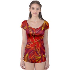 Colorful Abstract Ethnic Style Pattern Boyleg Leotard  by dflcprints