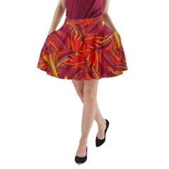 Colorful Abstract Ethnic Style Pattern A-line Pocket Skirt by dflcprints