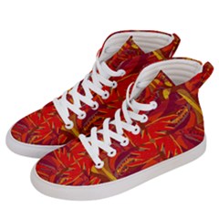 Colorful Abstract Ethnic Style Pattern Men s Hi-top Skate Sneakers by dflcprints