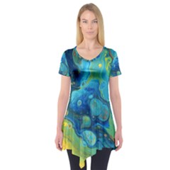 Fire Edge Nebula Short Sleeve Tunic 