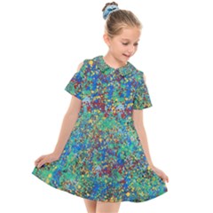 Edge Of The Universe Kids  Short Sleeve Shirt Dress