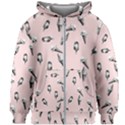 Ice Cream Pattern Kids Zipper Hoodie Without Drawstring View1