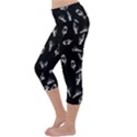 Ice Cream Pattern Lightweight Velour Capri Yoga Leggings View2