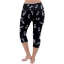 Ice Cream Pattern Lightweight Velour Capri Yoga Leggings View4