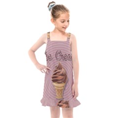 Pop Art Ice Cream Kids  Overall Dress