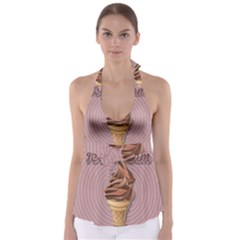 Pop Art Ice Cream Babydoll Tankini Top by Valentinaart