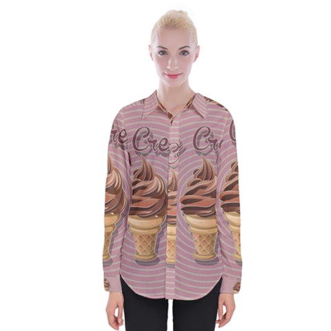 Pop Art Ice Cream Womens Long Sleeve Shirt by Valentinaart