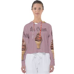 Pop Art Ice Cream Women s Slouchy Sweat