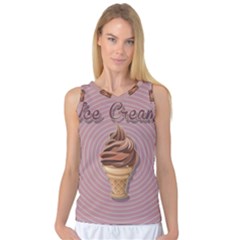 Pop Art Ice Cream Women s Basketball Tank Top by Valentinaart