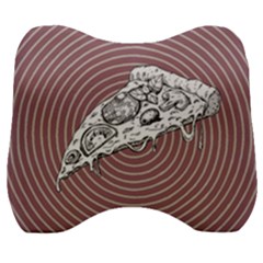 Pop Art Pizza Velour Head Support Cushion