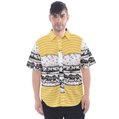 Pop Art Hamburger  Men s Short Sleeve Shirt