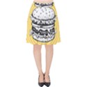 Pop art Hamburger  Velvet High Waist Skirt View1