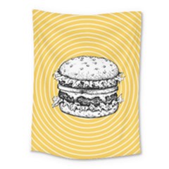 Pop Art Hamburger  Medium Tapestry