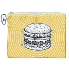 Pop Art Hamburger  Canvas Cosmetic Bag (xxl) by Valentinaart