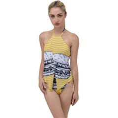 Pop Art Hamburger  Go With The Flow One Piece Swimsuit