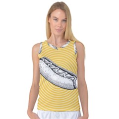 Pop Art Hot Dog Women s Basketball Tank Top by Valentinaart